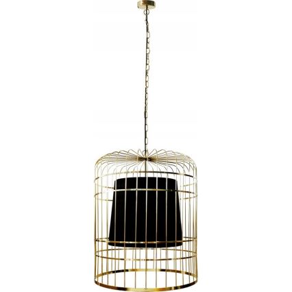 Luster na lancu LONGIS 2xE27/60W/230V prečnik 60 cm zlatna/crna