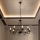 Luster na lancu MALBO 8xE14/10W/230V crna