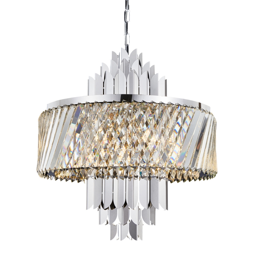 Luster na lancu MARGOT 9xE14/40W/230V matni hrom