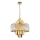 Luster na lancu MARGOT 9xE14/40W/230V, prečnik 55 cm, zlatna