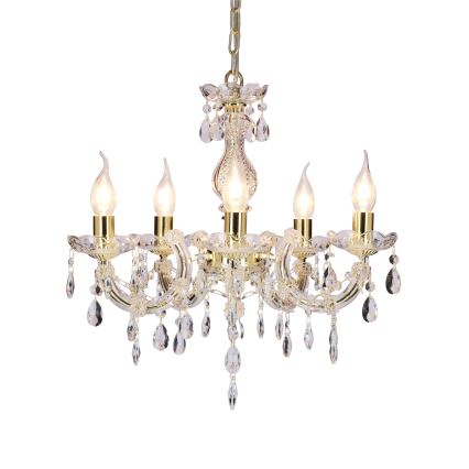 Luster na lancu MARIA TERESA 5xE14/40W/230V