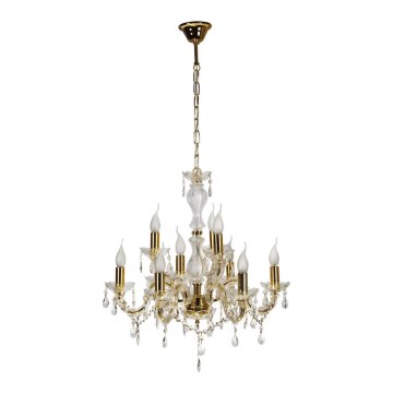 Luster na lancu MARIA TERESA 9xE14/40W/230V