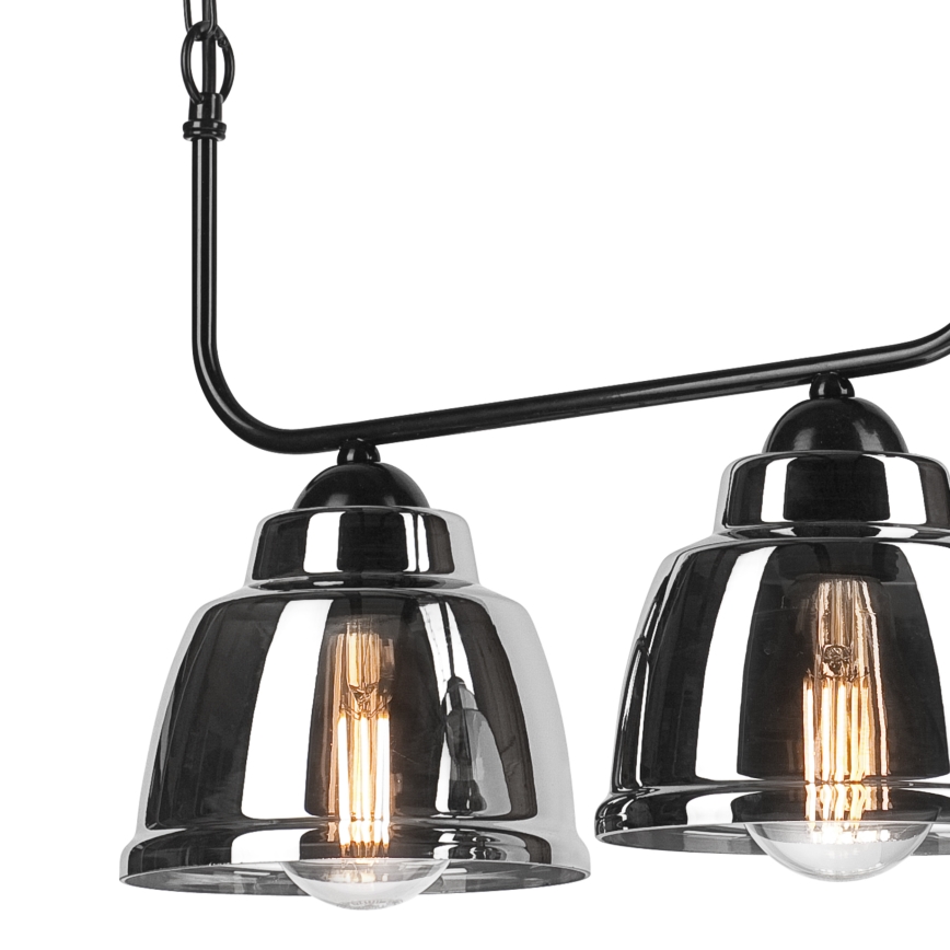 Luster na lancu MARIO 2xE27/60W/230V hrom