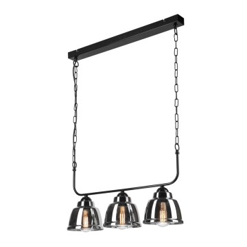 Luster na lancu MARIO 3xE27/60W/230V hrom