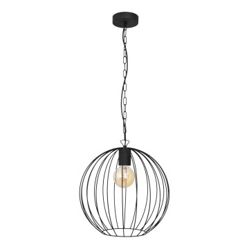 Luster na lancu MERCURE 1xE27/15W/230V, crne boje