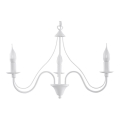 Luster na lancu MINERWA 3 3xE14/40W/230V bela