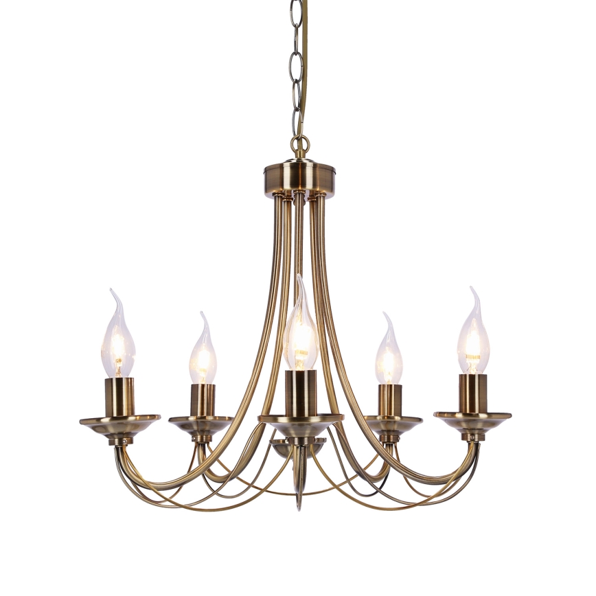 Luster na lancu MUZA 5xE14/40W/230V