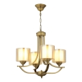 Luster na lancu NOVARA 4xE27/40W/230V bronzan