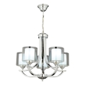 Luster na lancu NOVARA 5xE27/40W/230V sjajni hrom