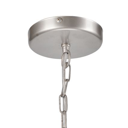 Luster na lancu ORLANDO 8xE27/60W/230V, srebrne boje