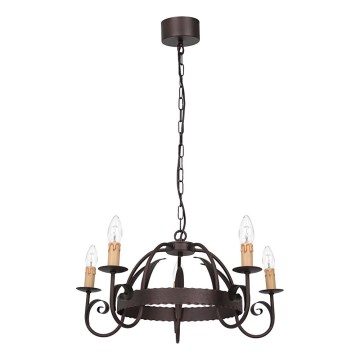 Luster na lancu REN 5xE14/15W/230V