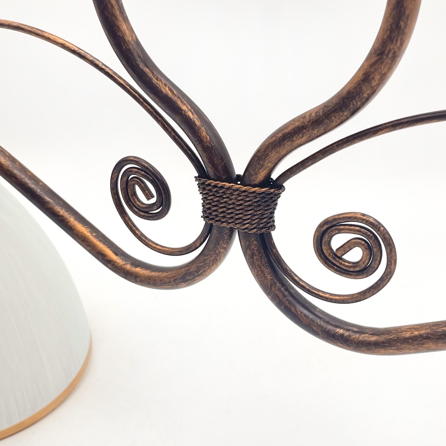 Luster na lancu RETRO 2xE27/60W/230V bakarna/patina