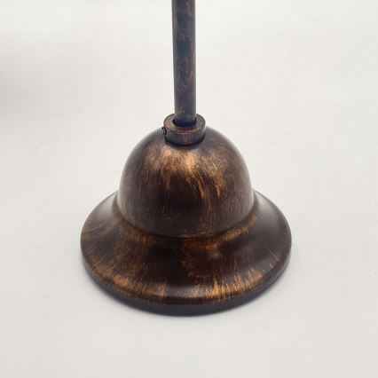 Luster na lancu RETRO 2xE27/60W/230V bakarna/patina