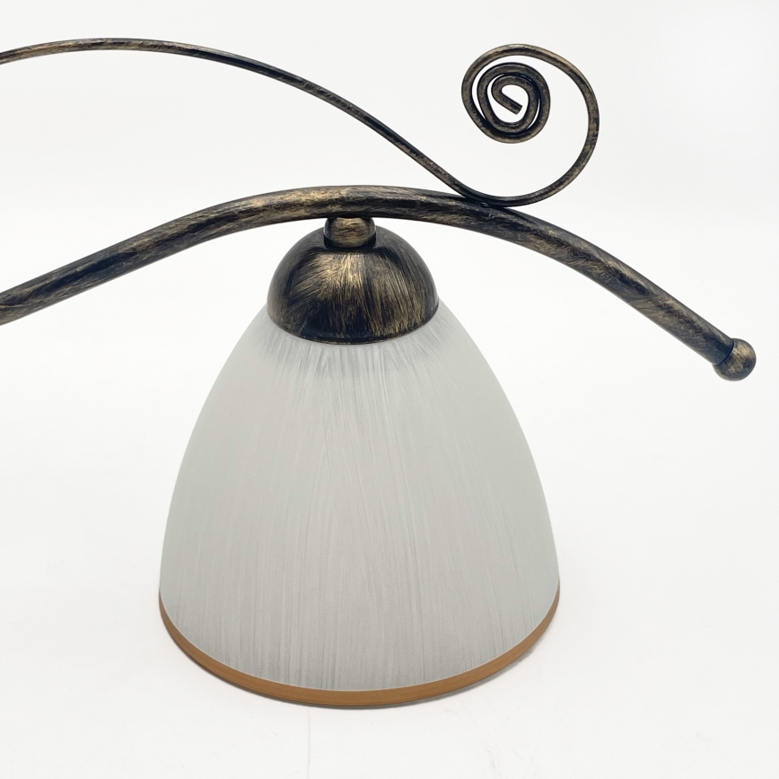 Luster na lancu RETRO 2xE27/60W/230V bronzan/patina