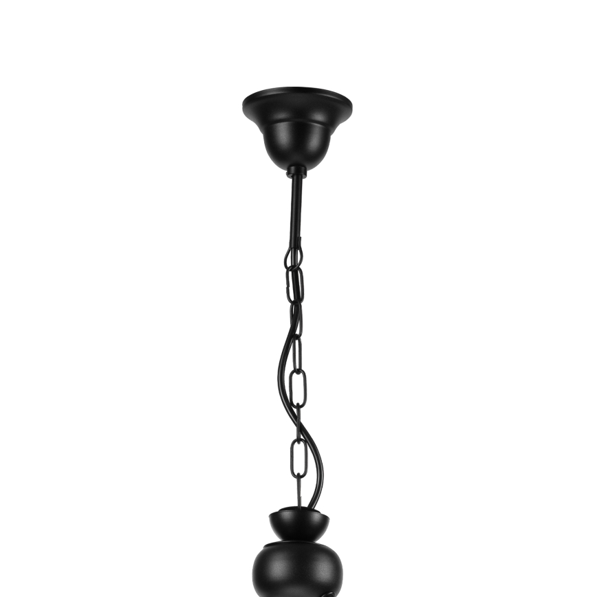Luster na lancu RETRO 2xE27/60W/230V mat crne boje