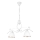 Luster na lancu RETRO 2xE27/60W/230V u mat beloj boji