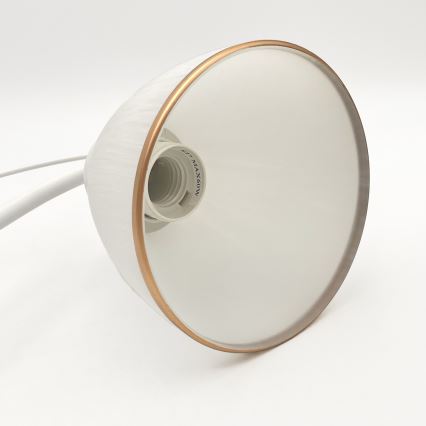 Luster na lancu RETRO 2xE27/60W/230V u mat beloj boji