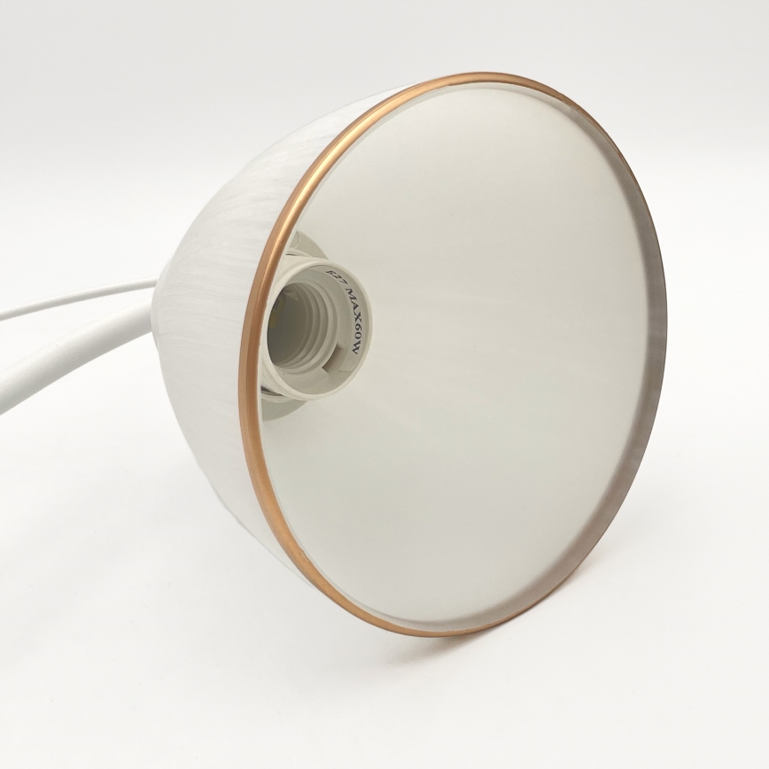 Luster na lancu RETRO 2xE27/60W/230V u mat beloj boji