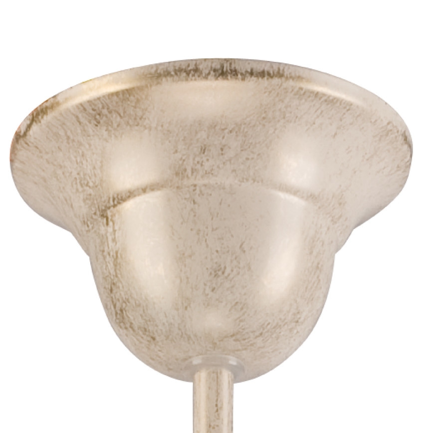 Luster na lancu RETRO II 5xE27/60W/230V bela patina