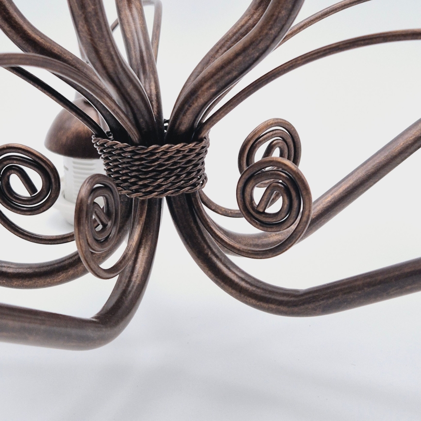 Luster na lancu RETRO II 5xE27/60W/230V bronza s patinom