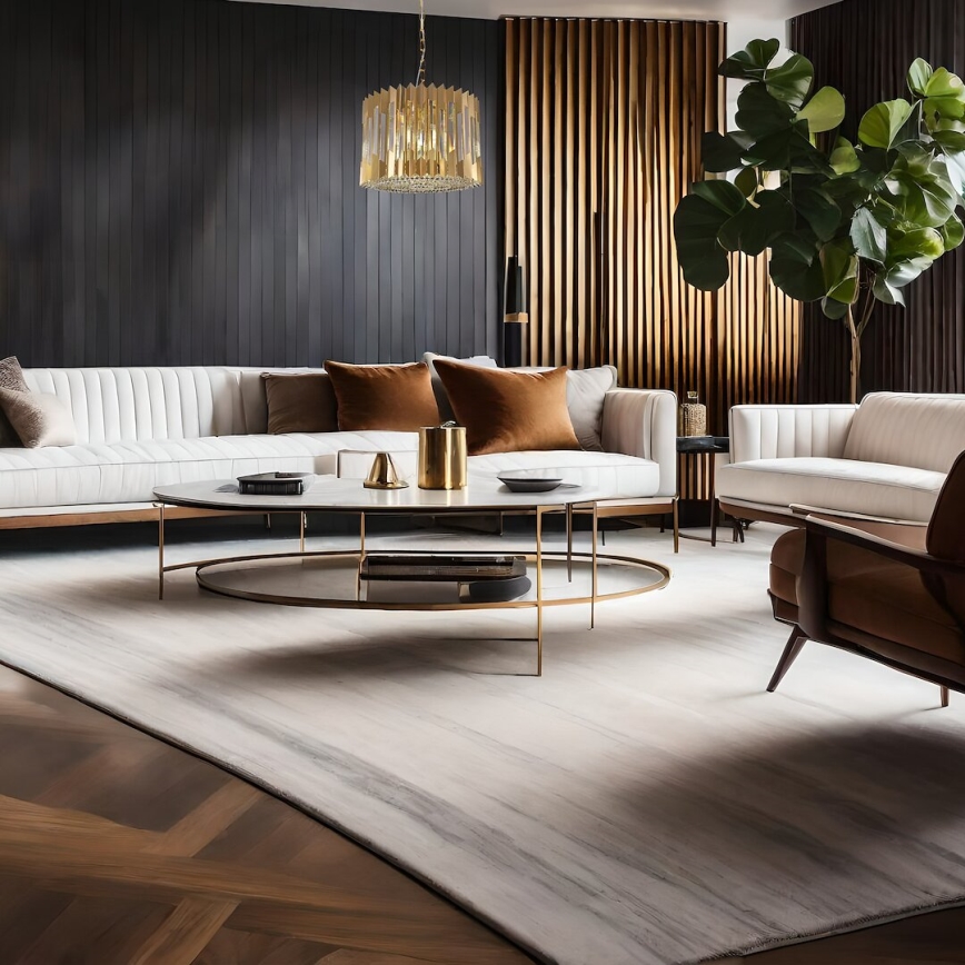 Luster na lancu RITZ 7xE14/40W/230V, prečnik 42 cm, zlatna