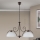 Luster na lancu RULA 2xE27/40W/230V bela/bronza