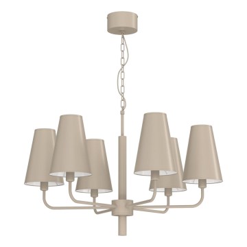 Luster na lancu TORTOLA 6xE14/15W/230V bež
