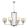 Luster na lancu VARANA 8xE27/40W/230V sjajni hrom