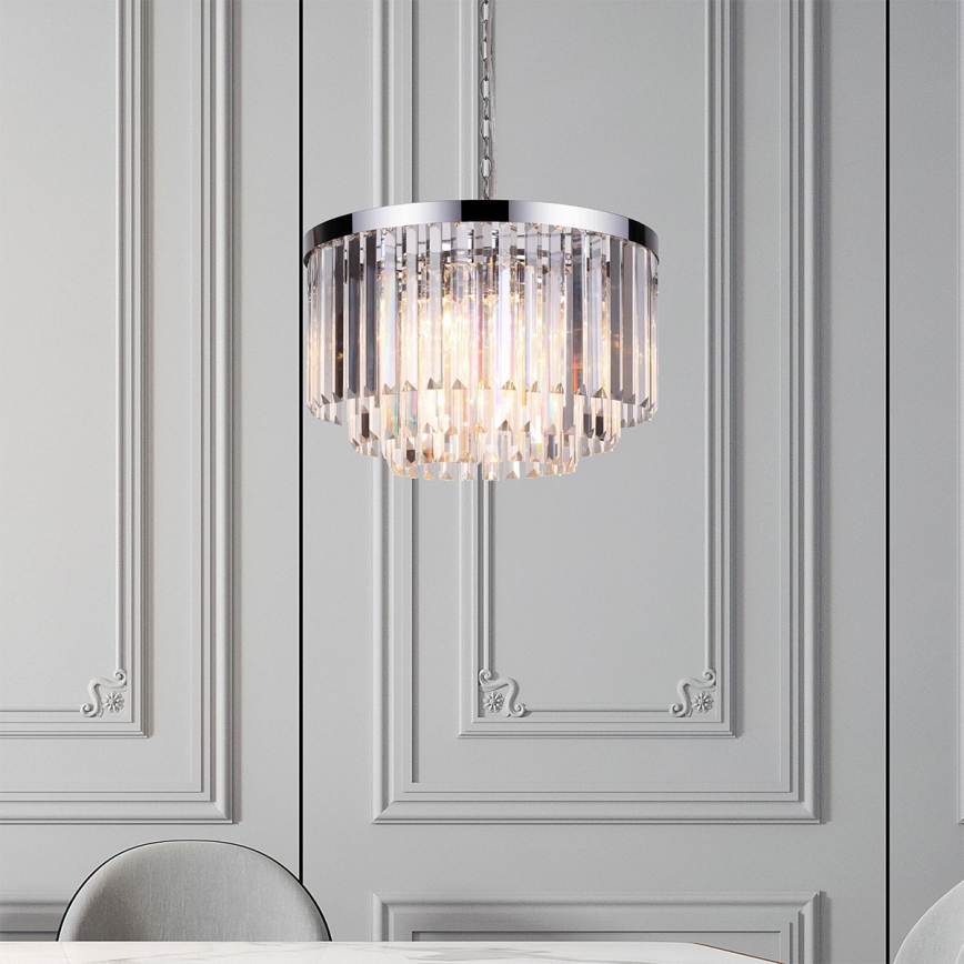 Luster na lancu VETRO 5xE14/60W/230V sjajni hrom