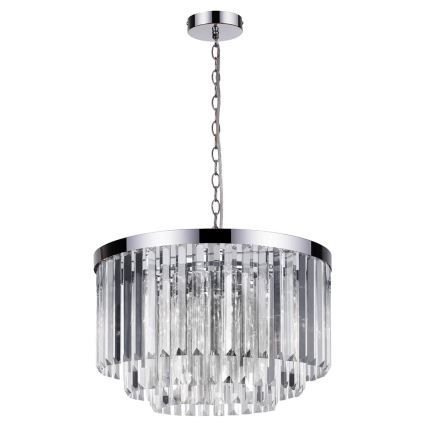 Luster na lancu VETRO 5xE14/60W/230V sjajni hrom