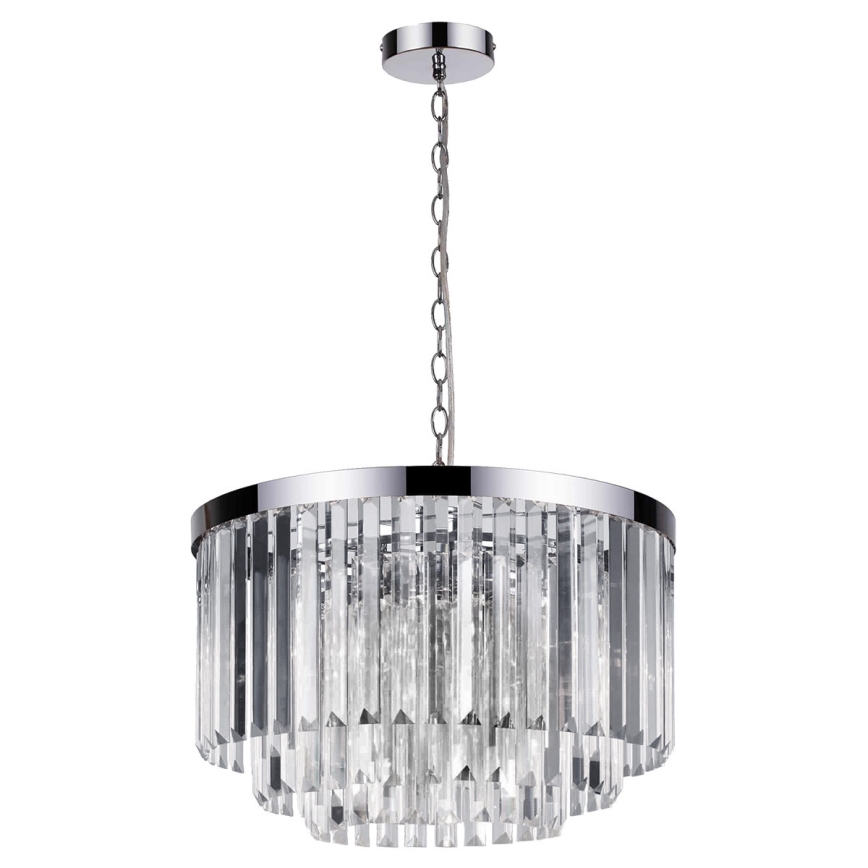 Luster na lancu VETRO 5xE14/60W/230V sjajni hrom