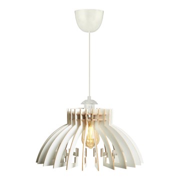 Luster na lanku 1xE27/60W/230V, bela, prečnik 39 cm
