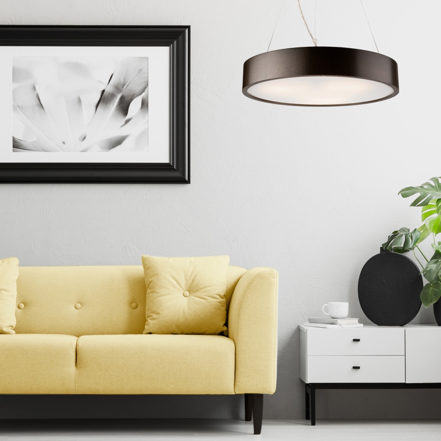 Luster na sajli 3xE27/60W/230V prečnika 47 cm od borovine