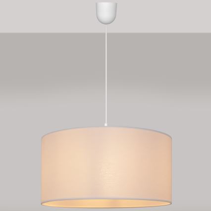 Luster na lanku ALBA 1xE27/15W/230V prečnik 40 cm bela