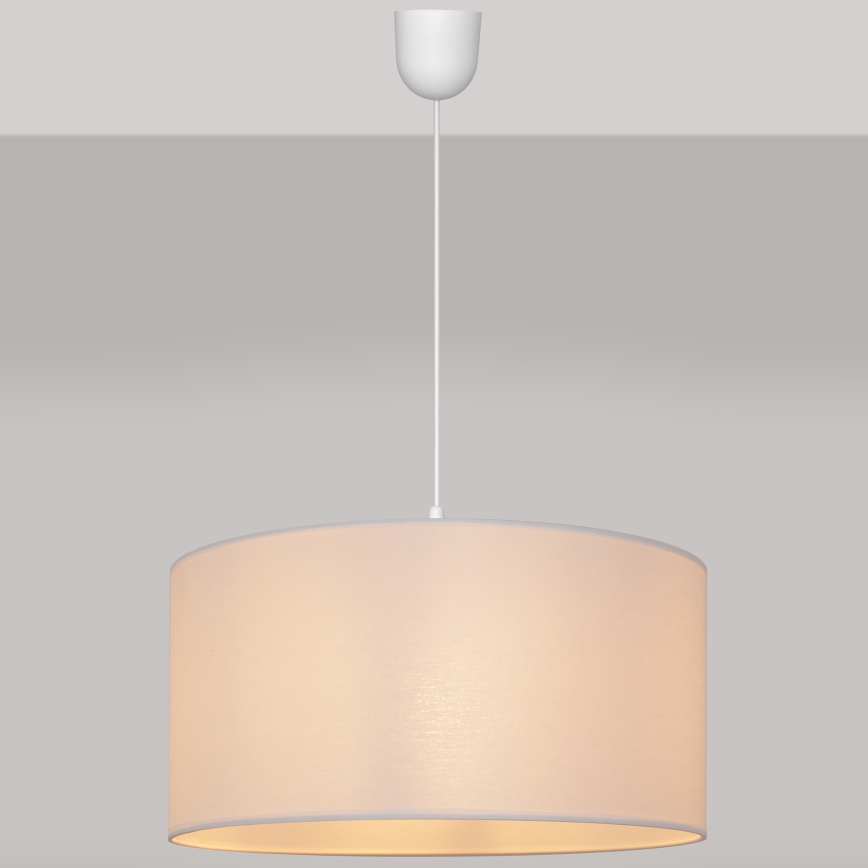 Luster na lanku ALBA 1xE27/15W/230V prečnik 40 cm bela