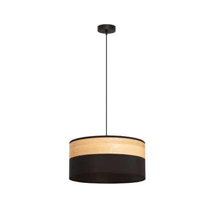 Luster na lanku ALBA 1xE27/15W/230V prečnik 40 cm crna/smeđa