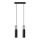 Luster na lanku BORGIO 2xGU10/40W/230V beton/metal crna