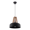 Luster na lanku CASCO 1xE27/60W/230V prečnik 30 cm breza
