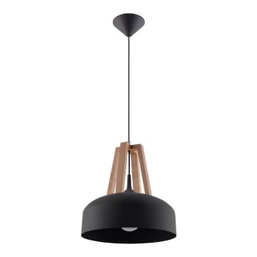 Luster na lanku CASCO 1xE27/60W/230V prečnik 30 cm breza