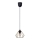 Luster na lanku CEED GOLD 1xE27/60W/230V Ø 17,5 cm crna/zlatna