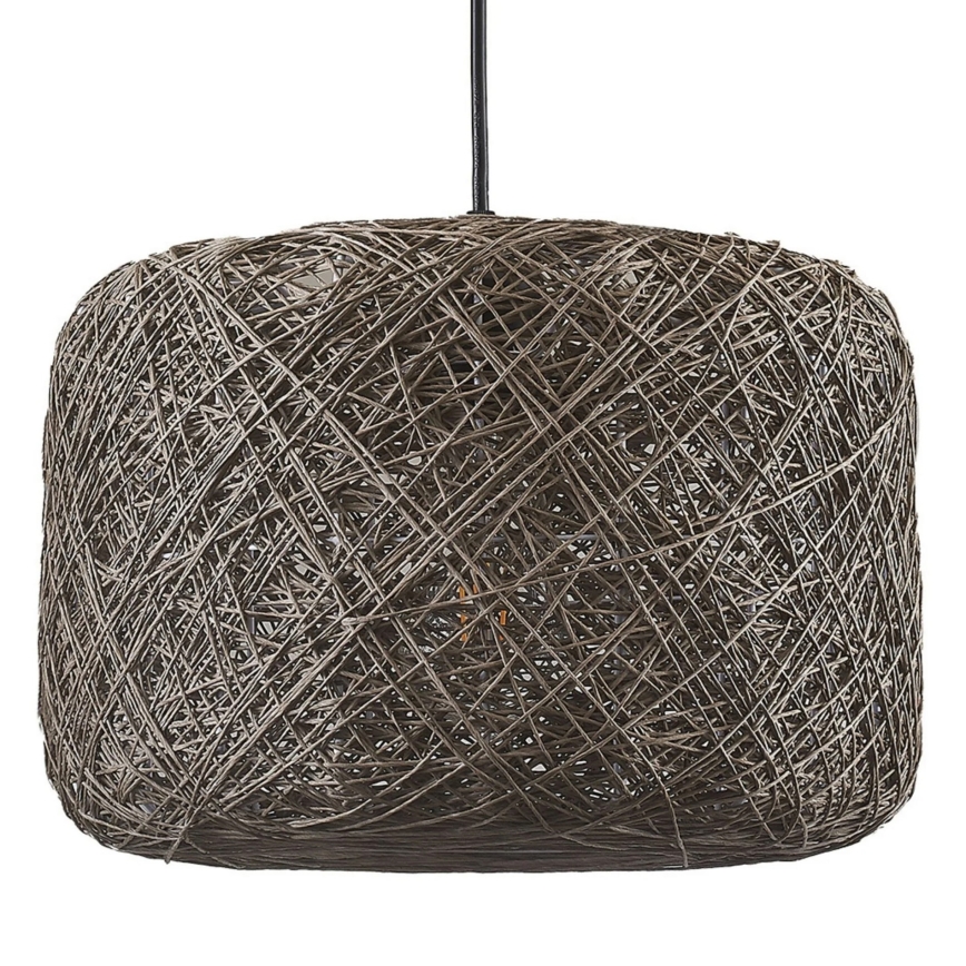 Luster na lanku CLEA 1xE27/20W/230V, prečnik 30 cm, antracit