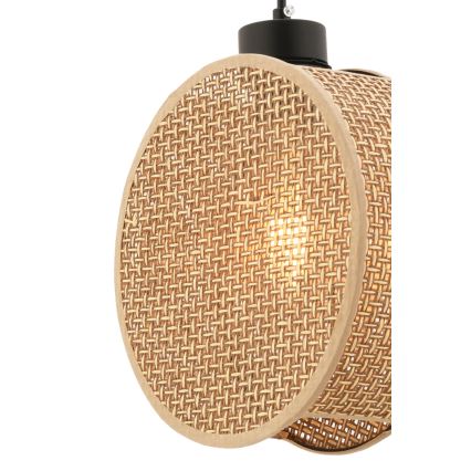 Luster na lanku DRUM 1xE27/60W/230V braon
