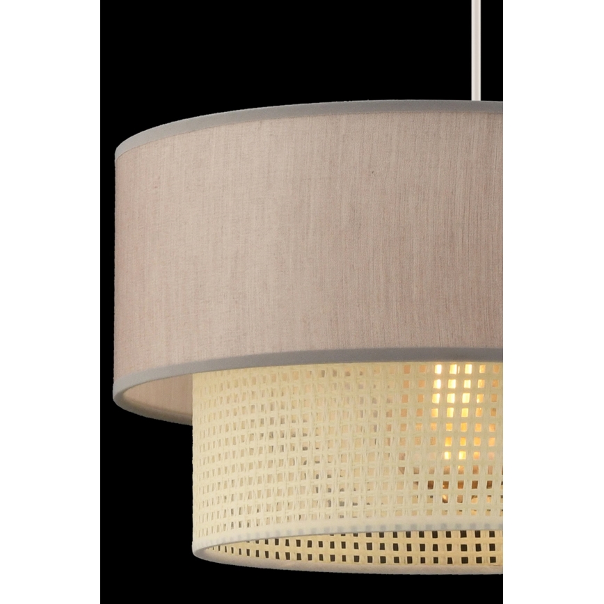 Luster na lanku ECHO 1xE27/60W/230V bež/krem