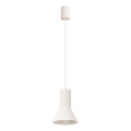Luster na lanku ESTRIA 1xE14/10W/230V, prečnik 14 cm, krem boje