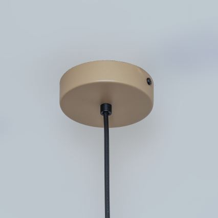 Luster na lanku ETNA II 1xE27/15W/230V, prečnik 18,5 cm, bež