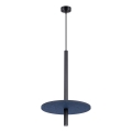 Luster na lanku FELTRO 1xG9/8W/230V crna/plava