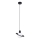 Luster na lanku HYPERION 1xG9/8W/230V crni