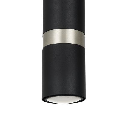 Luster na lanku JOKER 1xGU10/25W/230V crna/matni hrom