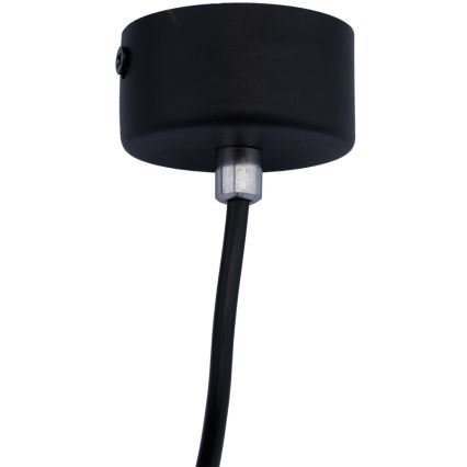 Luster na lanku KARADON 1xGU10/30W/230V 29 cm crni