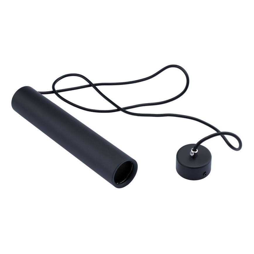 Luster na lanku KARADON 1xGU10/30W/230V 29 cm crni